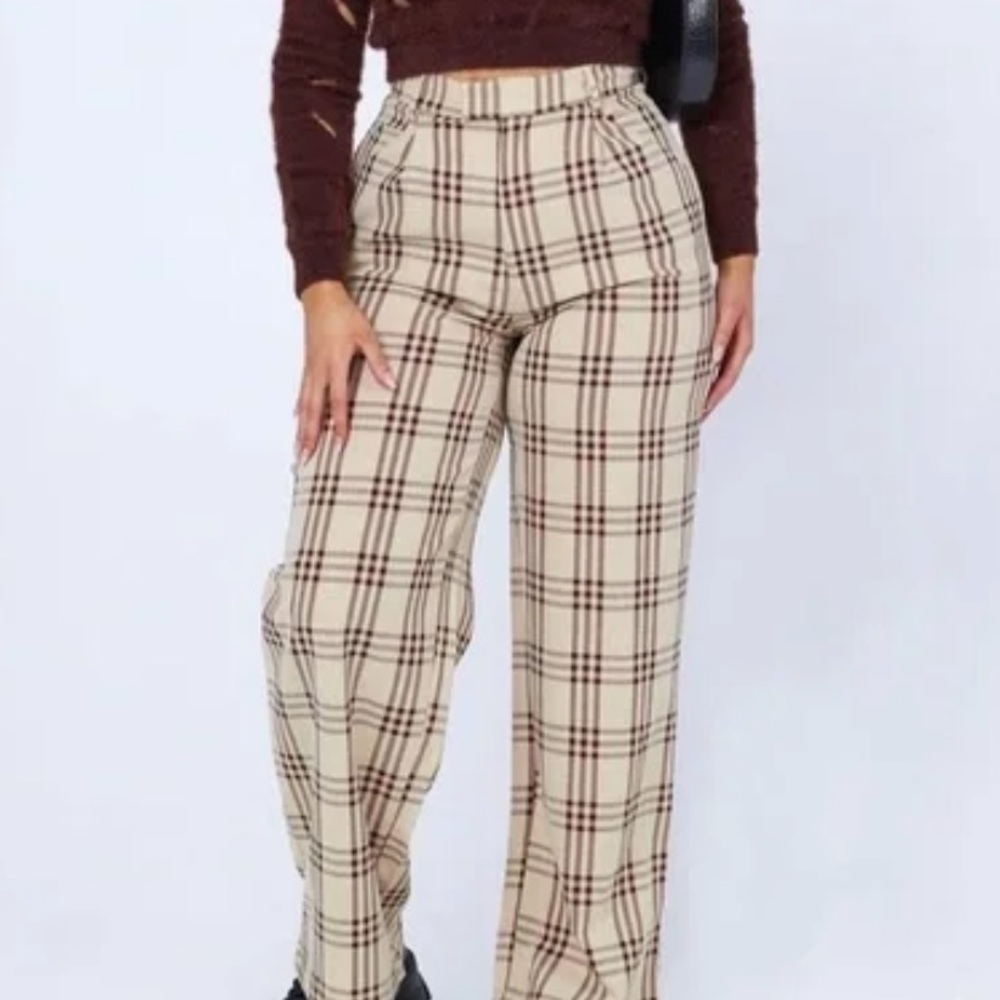 Princess Polly plaid trouser - Picture 3 of 5